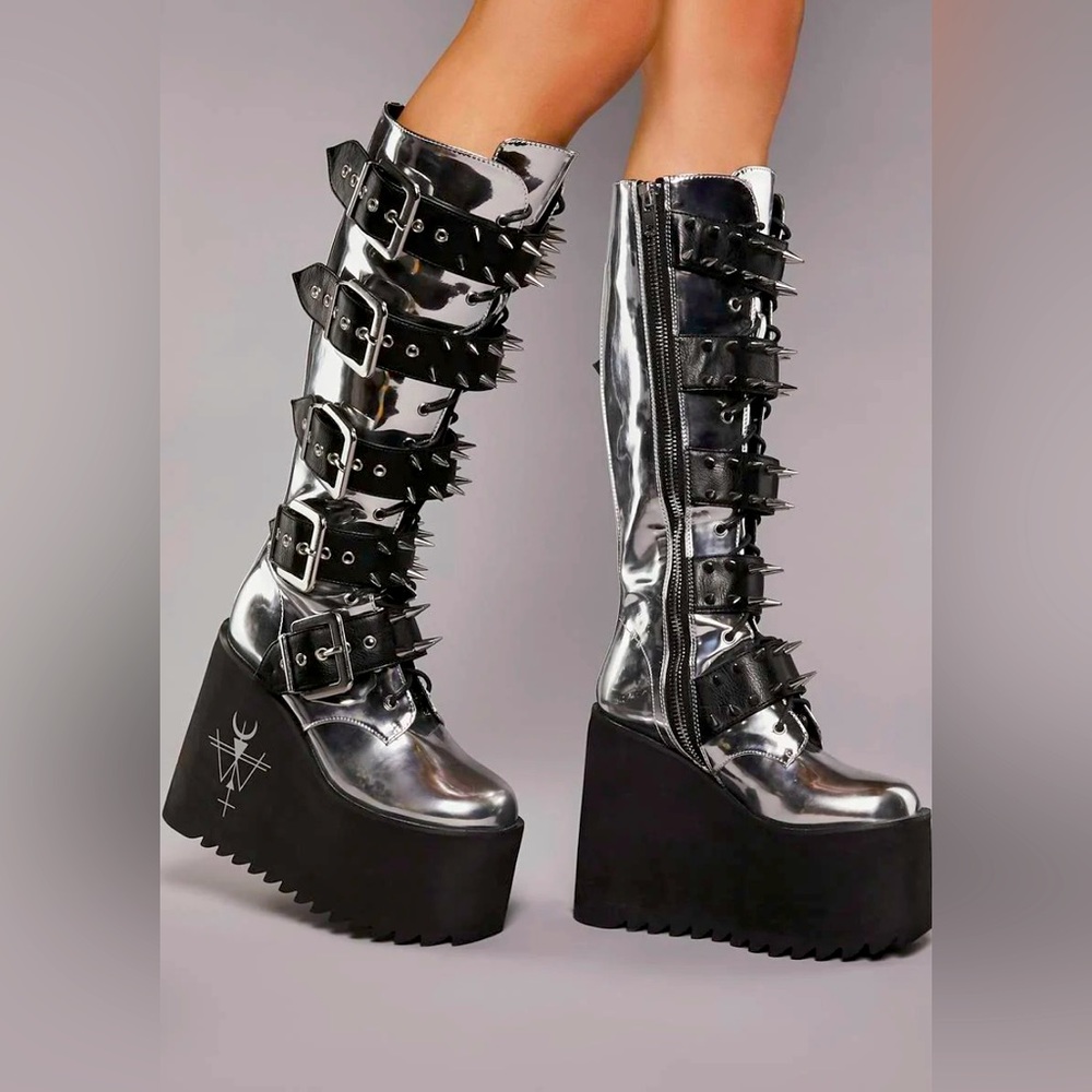 Chrome Appetite For Destruction Platform Boots